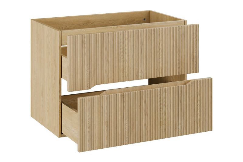 Szafka podumywalkowa Comad Nordic Cremona 80x45,8x57 cm, dąb, 2 szuflady, ciche domykanie, 1 szt.