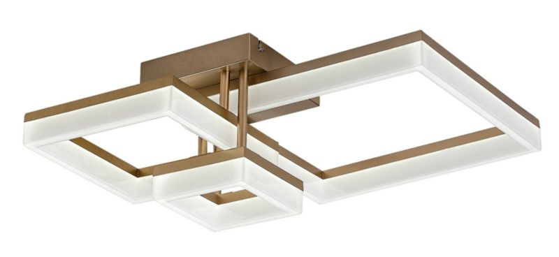 Lampa sufitowa wisząca Rabalux Amilia 3843 złoto-biała nowoczesna wbudowany LED 22W 1 szt.