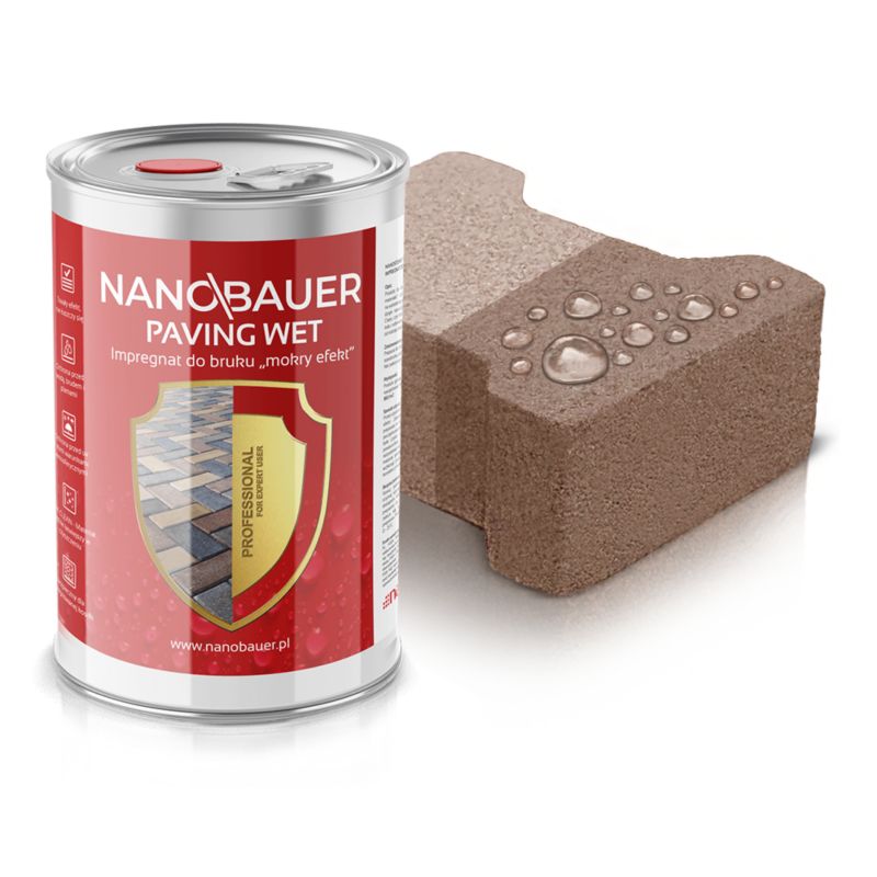 Impregnat mokry efekt NANOBAUER 5L ochrona kostki brukowej betonu 1szt