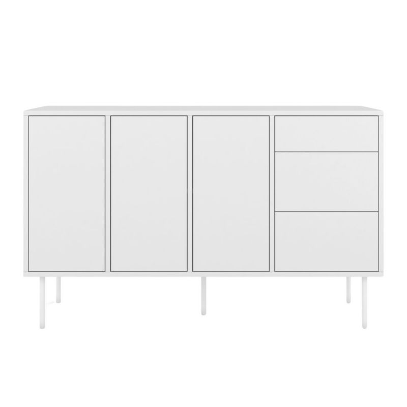 Biała nowoczesna komoda Dancan MIRKA szer. 130 cm 1 szt.