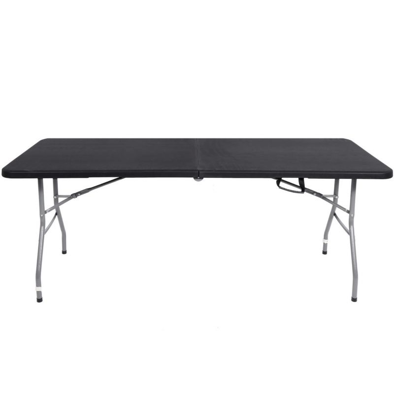 Stół cateringowy Springos 180 cm bankietowy składany w walizkę stolik ogrodowy, turystyczny czarny 1 szt.