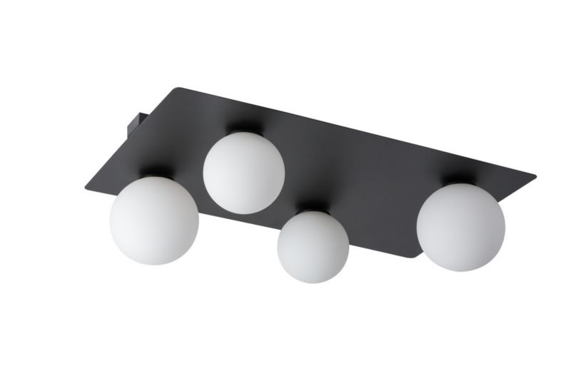 Lampa sufitowa wisząca Sigma Lighting Argon 6033 czarno-biała dekoracyjna 4xG9 x 1 szt.