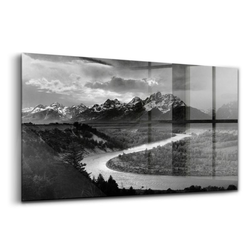 Foto Obraz Ścienny Szklany Wallfluent 100x50 cm Góry rzeka widok 1 szt.