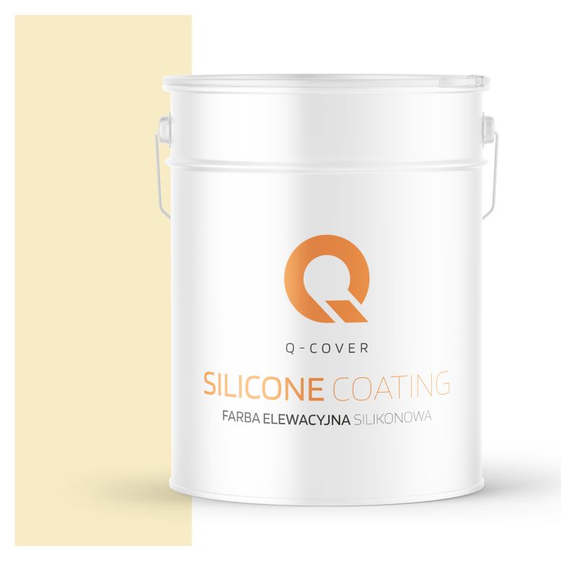 Farba Elewacyjna Silikonowa Fasadowa Q-Cover Żółty jasny F622 10L