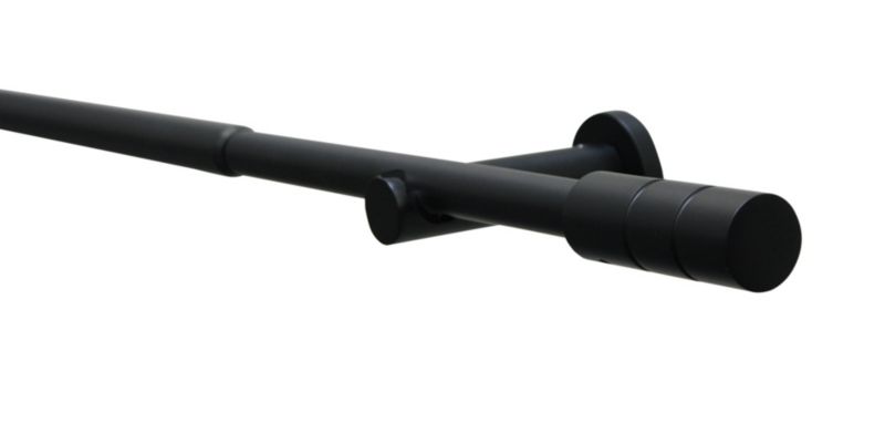 Karnisz rozporowy Kreta Gardinia 120 - 210 cm czarny