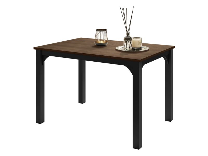 Stół rozkładany MIRJAN 24 Focus 120 czarny/orzech franklin tobacco 1 szt.