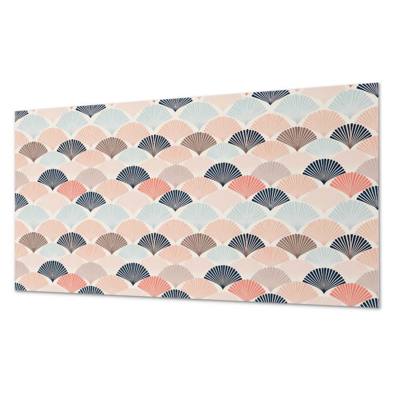 Ścienny Panel PCV Samoprzylepny ArtPrintCave 100x50 cm Wzór wachlarzy w falach 1 szt.