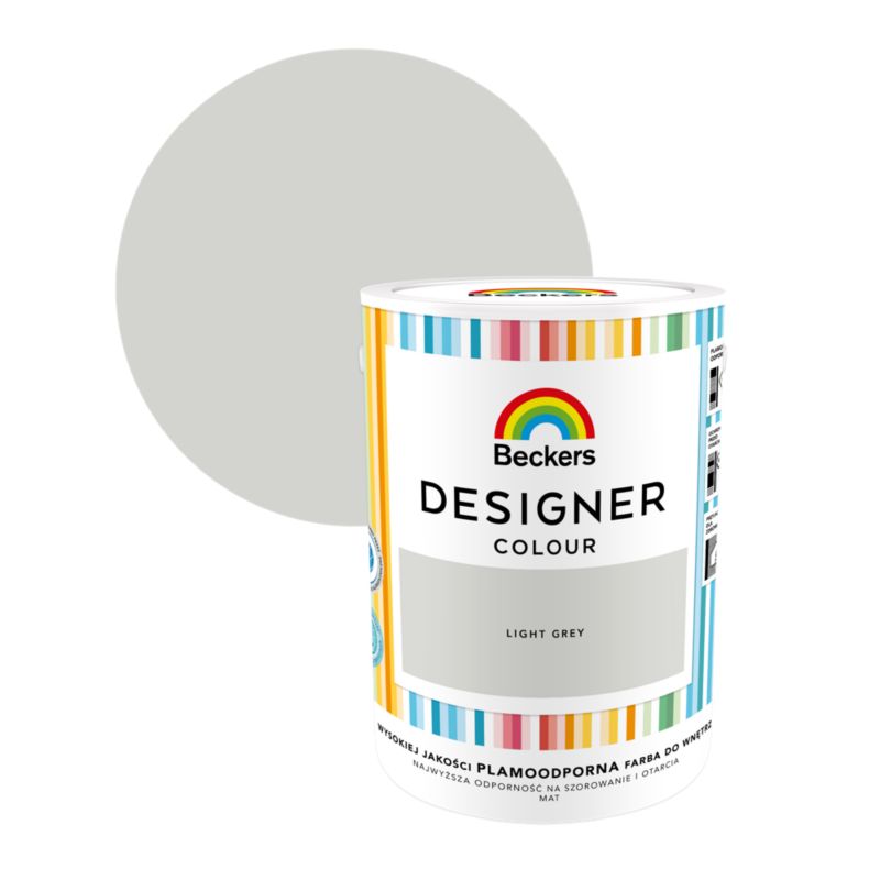 Farba kolorowa Beckers Designer light grey 5 l