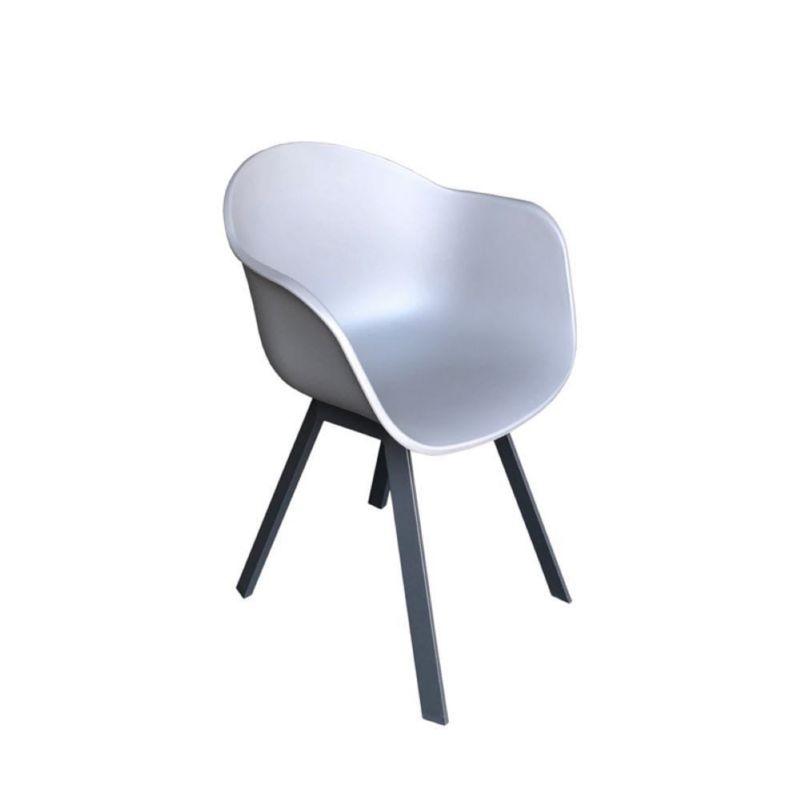 Krzesło ogrodowe Mirpol szare nowoczesne jowisz 1 szt.