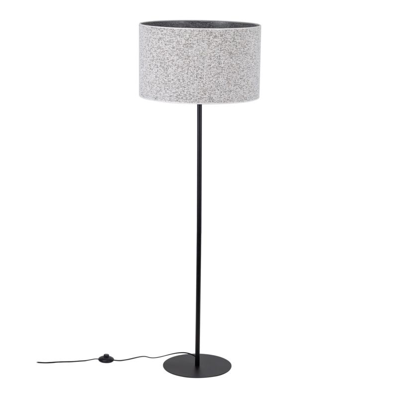 Lampa stojąca Tk Lighting Vellum czarna podstawa Podłogowa abażur melanż 1Xe27 - 1szt.