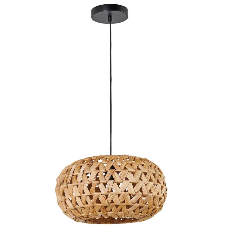 Lampa wisząca Sanico Goldlux hoshi 1xE27 naturalna beżowa w stylu boho IP20 - 1 szt.