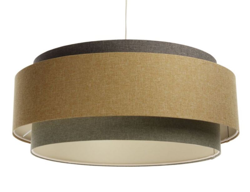 Lampa Bps Koncept wisząca ERUTAN DUDU szara/beżowa 1 szt