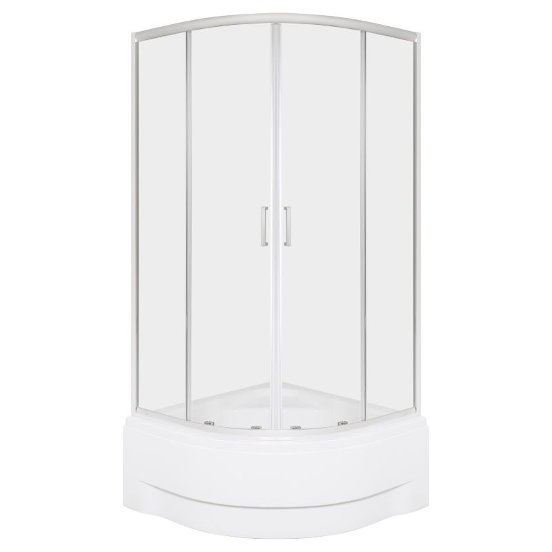 Kabina prysznicowa z brodzikiem Kerra Aruba 80 cm głęboki brodzik z siedziskiem w komplecie 1 szt.