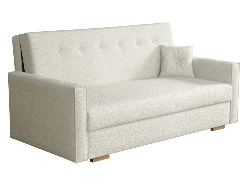 Kanapa rozkładana MIRJAN 24 Viva Sonic IV śmietankowa bukla 1 szt.