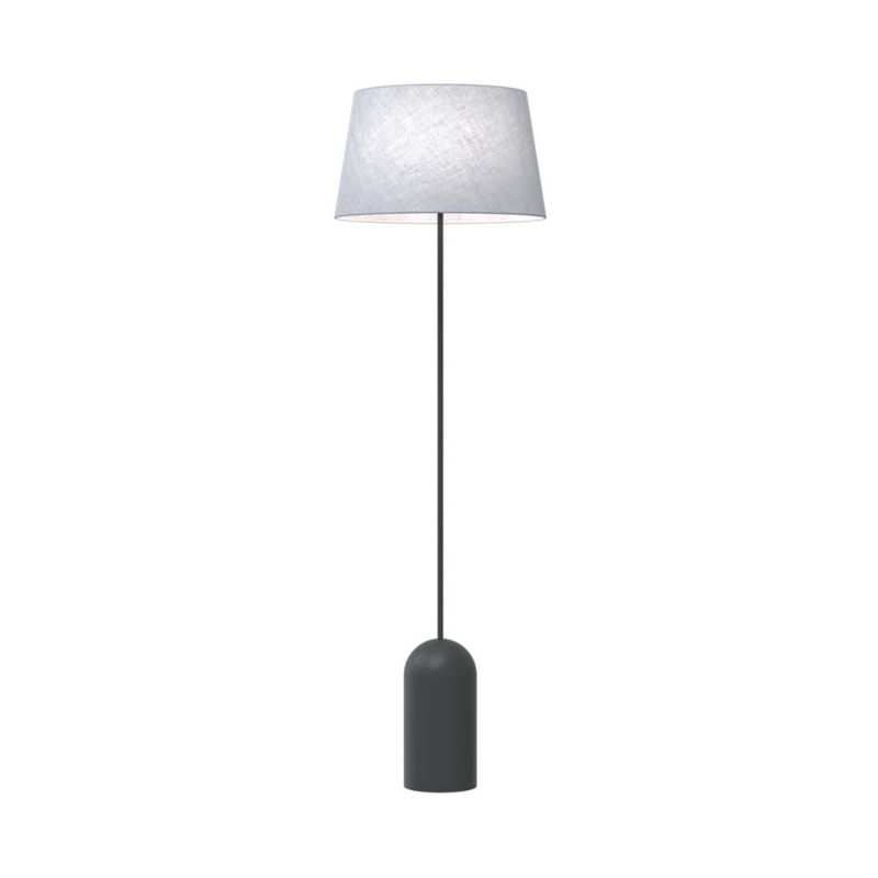 Lampa Podłogowa Emibig Pearl szara prosta zgrabna - 1szt.