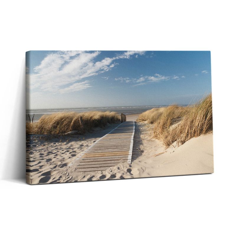 Obraz na płótnie Wallfluent 30x20 cm Widok na plażę i morze 1 szt.