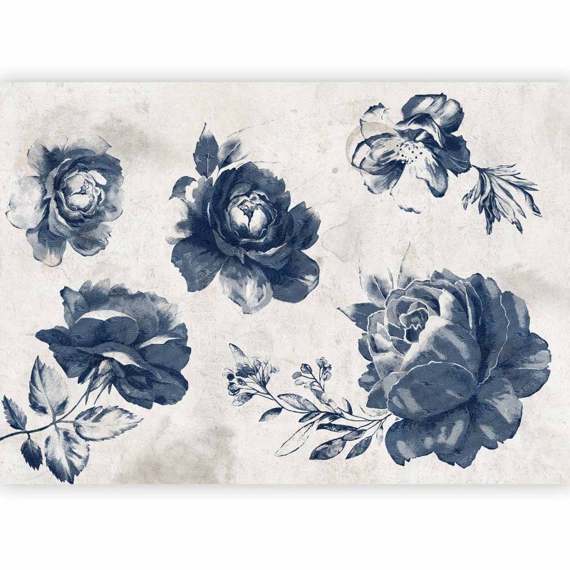 Fototapeta flizelinowa Premium Artgeist 155g/m2 Kwiaty niebieska 400x280 (8 części) 0898ac rolka 1 szt