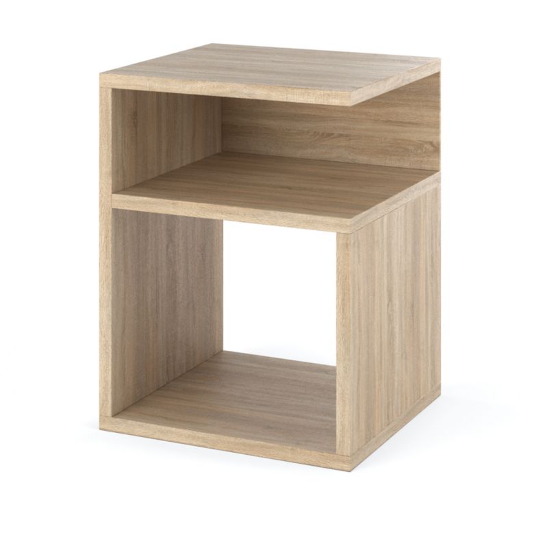 Szafka Nocna Hurtownia-Mebli Pojemna Flip 32cm Dąb Sonoma 32x30x41 cm 1szt.