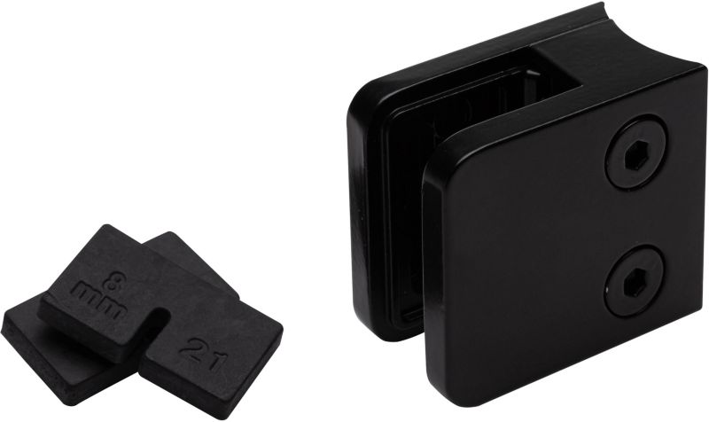 Uchwyt do szyby Kornik zaokrąglony czarny