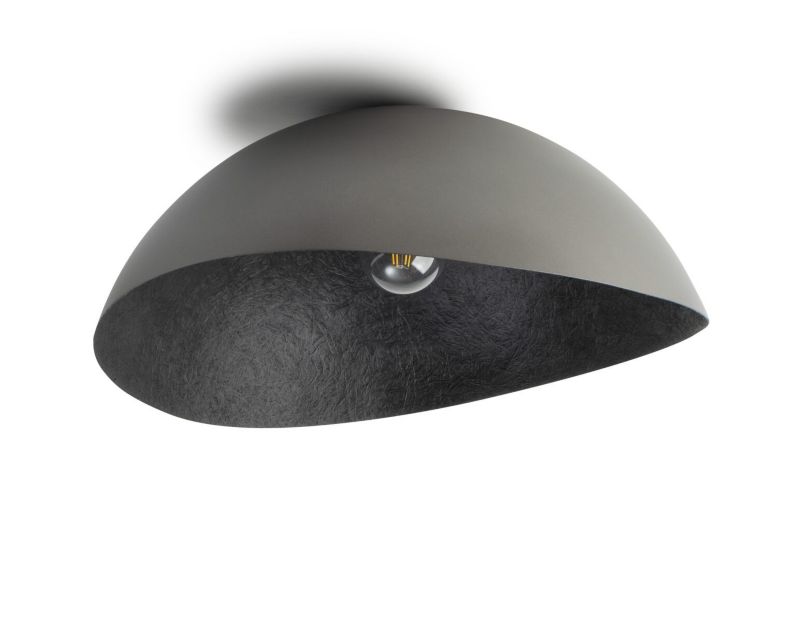 Lampa sufitowa wisząca Sigma Lighting Solaris 3332 srebrno-czarna dekoracyjna 1xE27 x 1 szt.