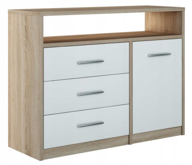 Komoda Matkam szafka bodo 1D3SO regał ufc biały-sonoma 1 szt.