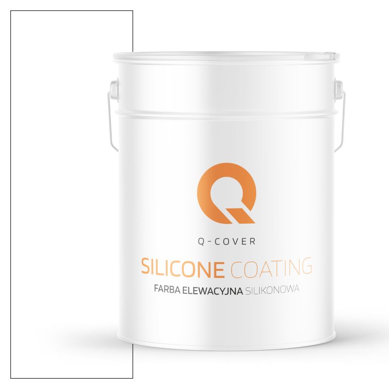 Farba Elewacyjna Silikonowa Fasadowa Q-Cover Biały śnieżny F103 10L