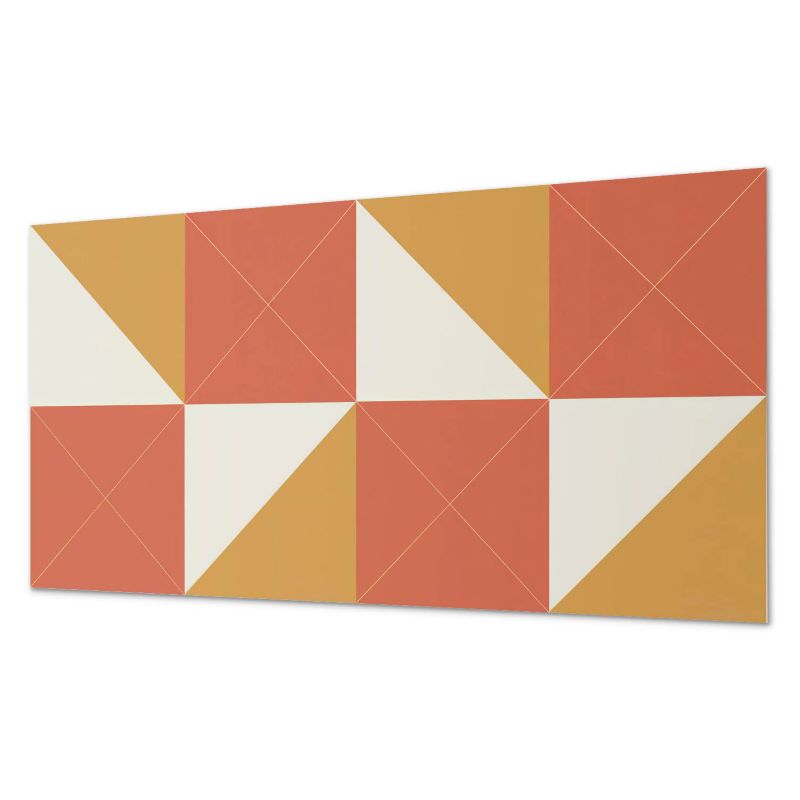 Okładzina Ścienna Z Grafiką PCV ArtPrintCave 100x50 cm Geometria w ciepłych tonach 1 szt.