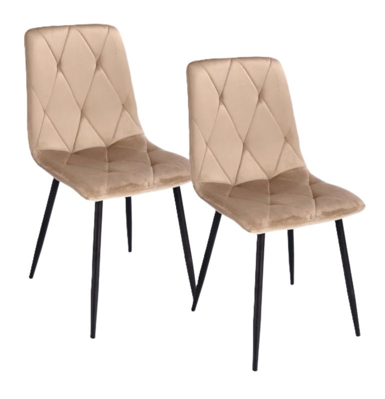 Krzesło Jumi PIADO nowoczesne kolor beżowy komplet montażowy 2szt