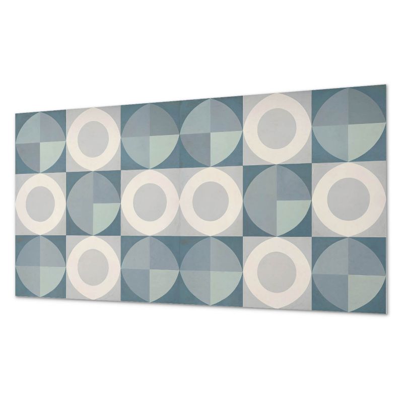 Okładzina Ścienna Z Grafiką PCV ArtPrintCave 100x50 cm Geometria okręgów i kształtów 1 szt.