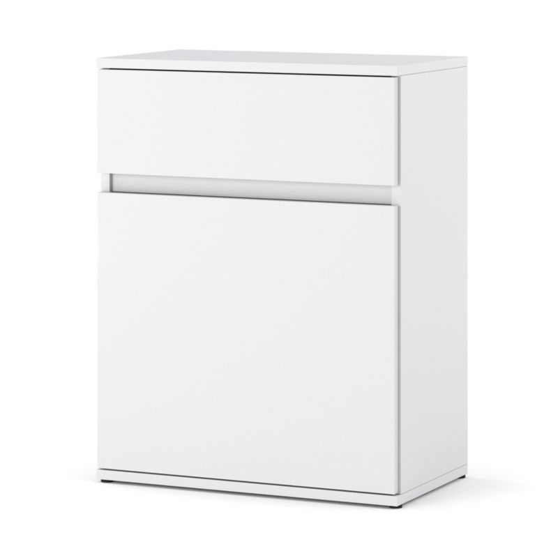 Komoda Hurtownia-Mebli Szuflady 1 Kimi 60cm Biały Mat Biały Mat 60x35x78 cm 1szt.