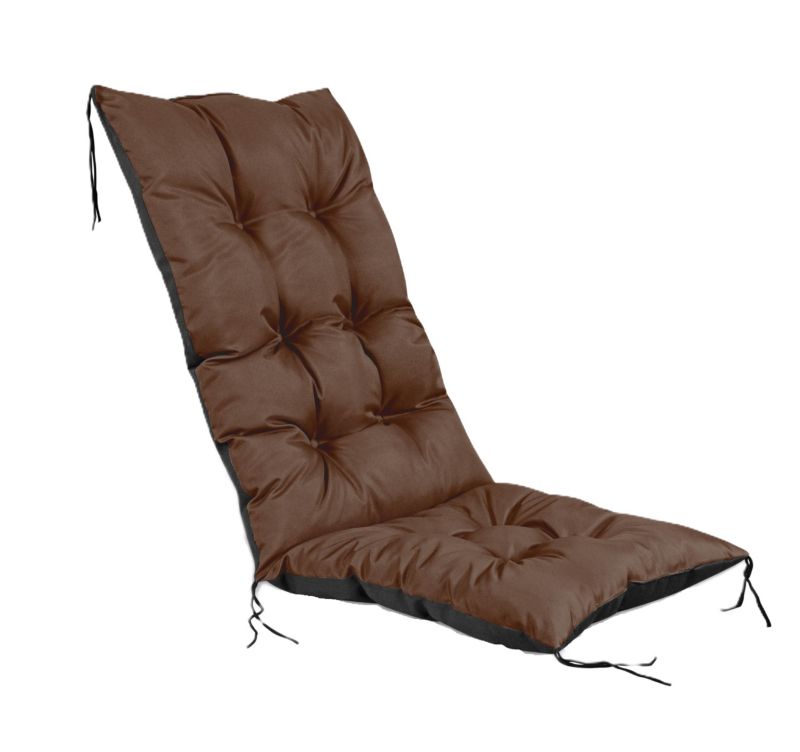 Poduszka ogrodowa Aio Factory wodoodporna na krzesło brązowa 50x50x80 cm 1szt