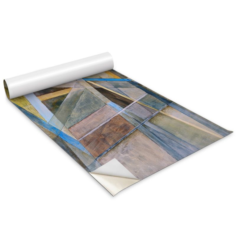 Okleina Meblowa Do Sypialni I Garderoby Wallfluent 100x50 cm Malowana abstrakcja Okleina Na Biurko I Regał 1 rol.