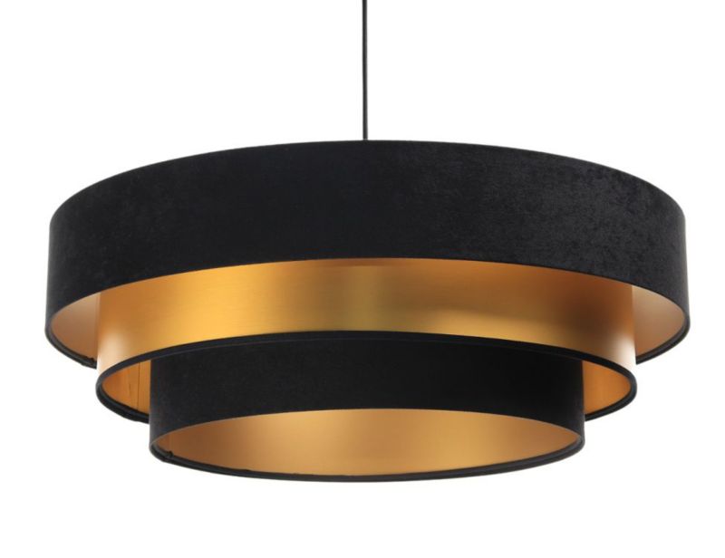 Lampa Bps Koncept wisząca TRIO MIX czarna/złota 1 szt