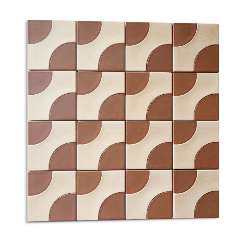 Kafelki samoprzylepne Wallfluent 30x30 cm Wzory w geometryczne płytki 9 szt.