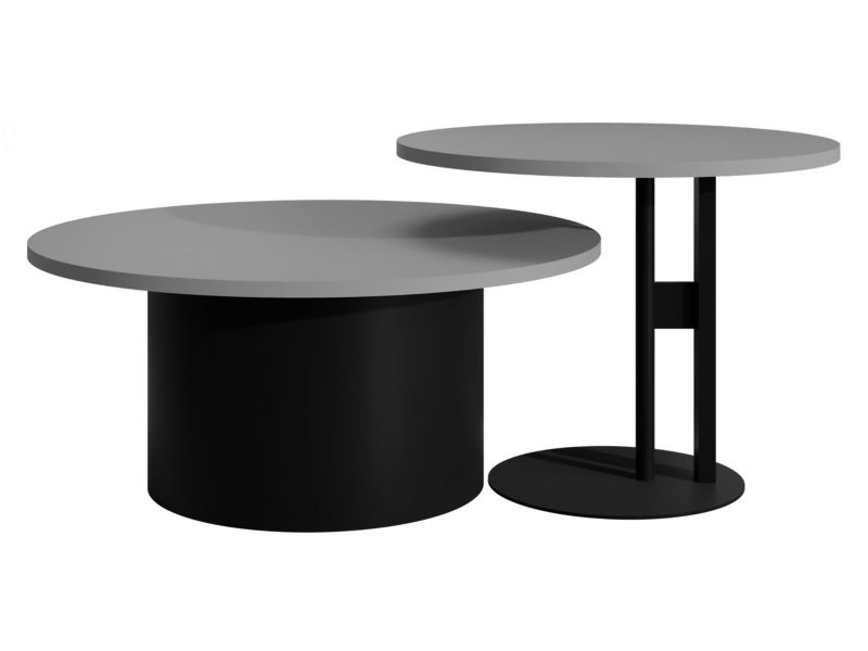 Stolik kawowy MIRJAN 24 Monar czarny + jasny grafit 1 szt.