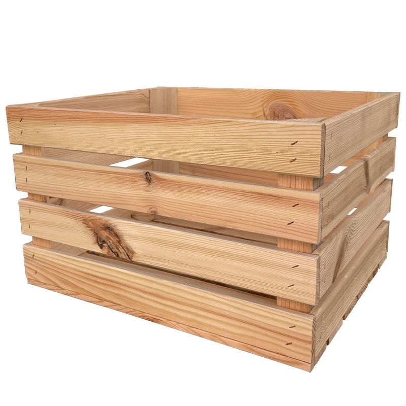 Drewniana skrzynka 4iQ Group 50x40x30cm naturalna 1szt.