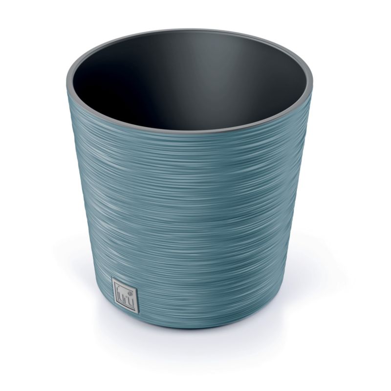 Doniczka EDANTI Ogrodowa 30 cm Okrągła Na Taras Do Domu Niebieska 1 szt.