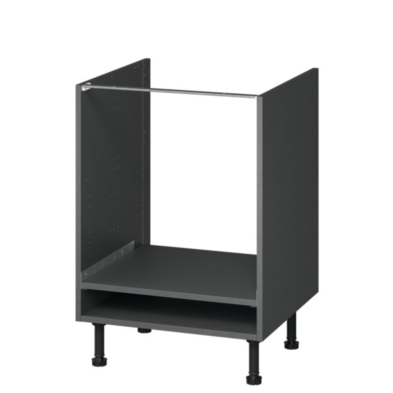 Korpus szafki kuchennej piekarnikowej GoodHome Caraway 60 cm szary