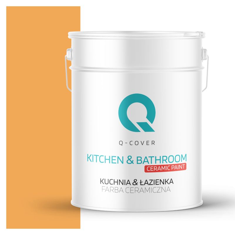 Farba Ceramiczna Kuchnia & Łazienka Q-Cover Dyniowy H6345 Głęboki Mat 10L