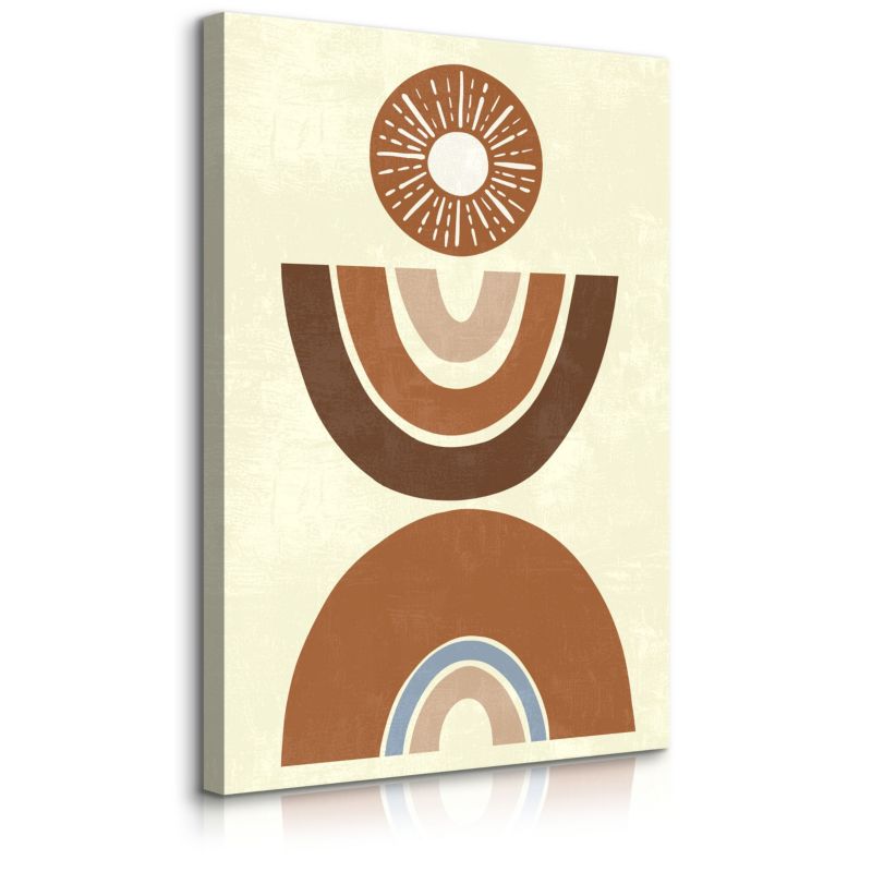 Obraz Muralo Do Salonu Abstrakcja Aztecki Wzór Styl Boho 50x70 cm 1 szt.