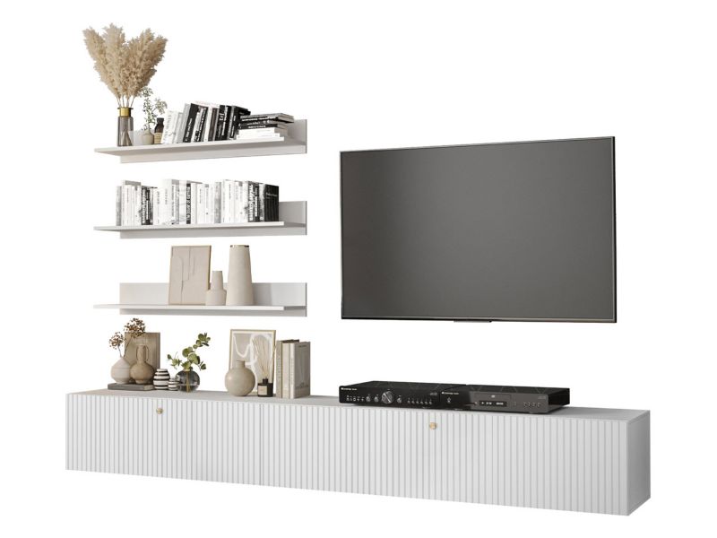 Meblościanka MIRJAN 24 Waldi Slim I 10 biały 1 kpl.