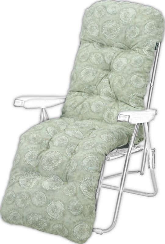 Poduszka na leżak z podnóżkiem AMPO gruba beżowy biały 1 szt.