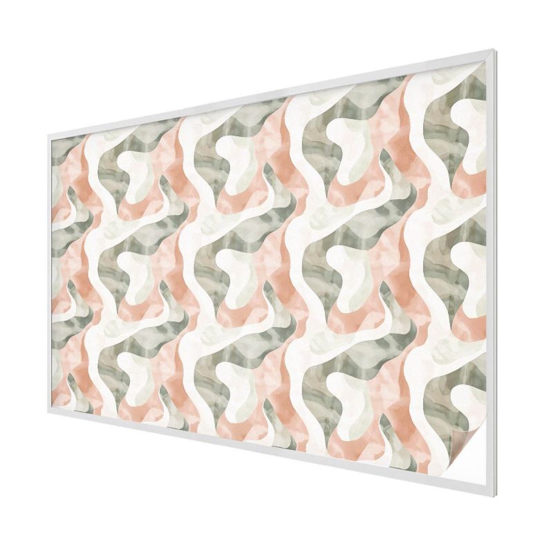 Folia Mleczna na Okno Wallfluent 200x146 cm Skutecznie Chroni Prywatność Abstrakcyjny ornament falisty 1 rol.