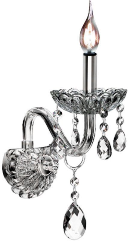 Lampa Kryształowa Kinkiet Toolight 300755 Szary