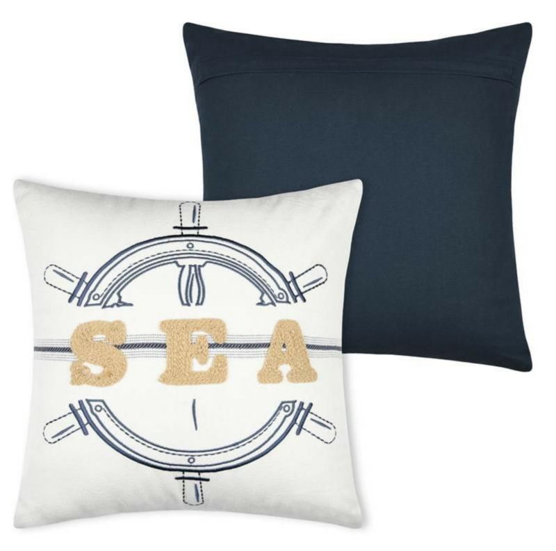 Poduszka MARITIME SEA STOF dekoracyjna 45x45 cm ster beżowa 1 szt.