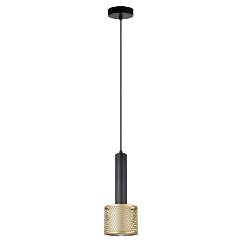 Lampa wisząca Light Prestige AMO czarno-złota 1xE27x15W wym:150x12x12cm IP20 -1 szt.