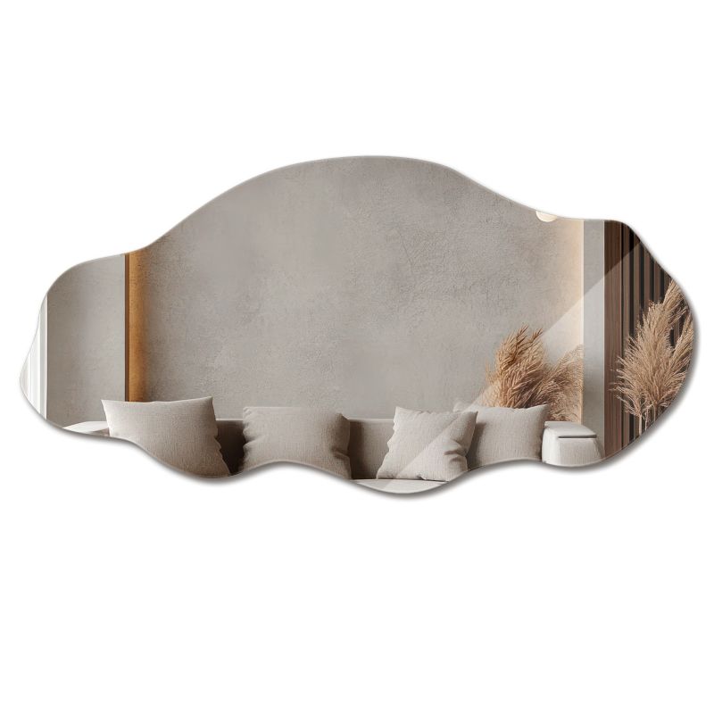 Lustro Nieregularne ArtPrintCave 45 x 90 cm Organiczne Do Makijażu Łazienki Sypialni 1 szt.