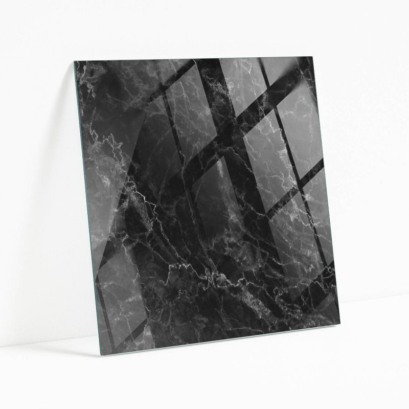 Blat Szklany z Nadrukiem Wallfluent 60x60 cm Marmurowe żyłki w stylu 1 szt.