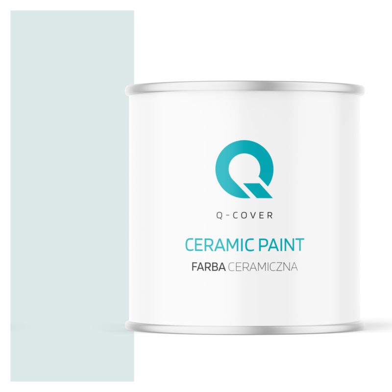 Farba Ceramiczna Do Ścian i Sufitów Q-Cover Biel złamana z turkusowy H1576 Głęboki Mat 2L
