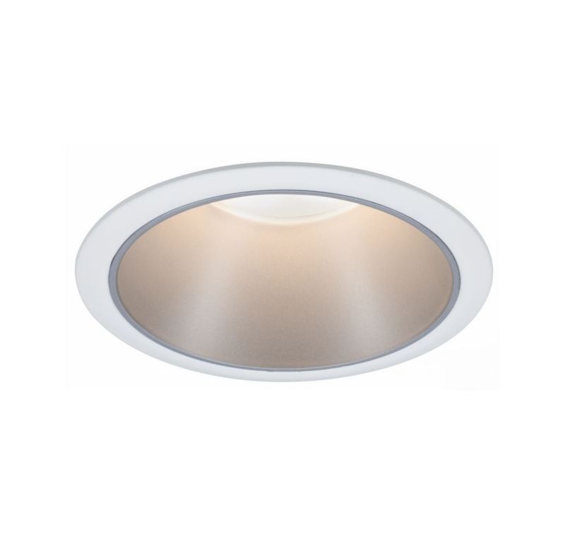 Lampa do zabudowy Paulmann Cole Coin 6,5W LED IP44 biało-srebrna, ściemnianie, 1 szt.